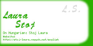 laura stoj business card